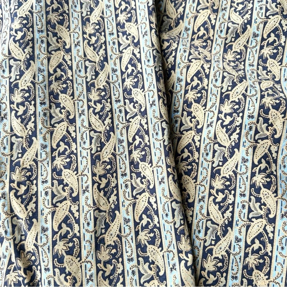 Indigo Palm Paisley Pattern Button Down Western Shirt - Picture 14 of 14